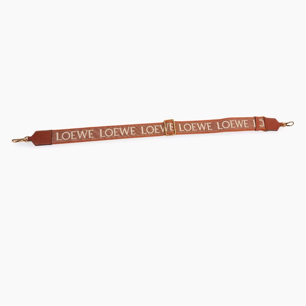 Loewe Anagram Sparkle Bag Strap- Bronze